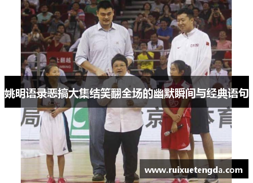 姚明语录恶搞大集结笑翻全场的幽默瞬间与经典语句